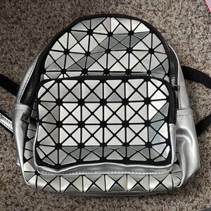 Geodesic Epcot Disney Silver Soaceship Earth Backpack